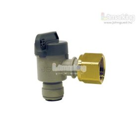   John Guest PISVBTC1214 90° golyós csap 3/8"-1/2" BSP BB
