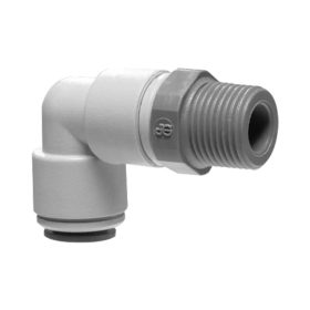   John Guest PM090422S 90° menetes könyökidom 5/32-1/4" NPTF KB
